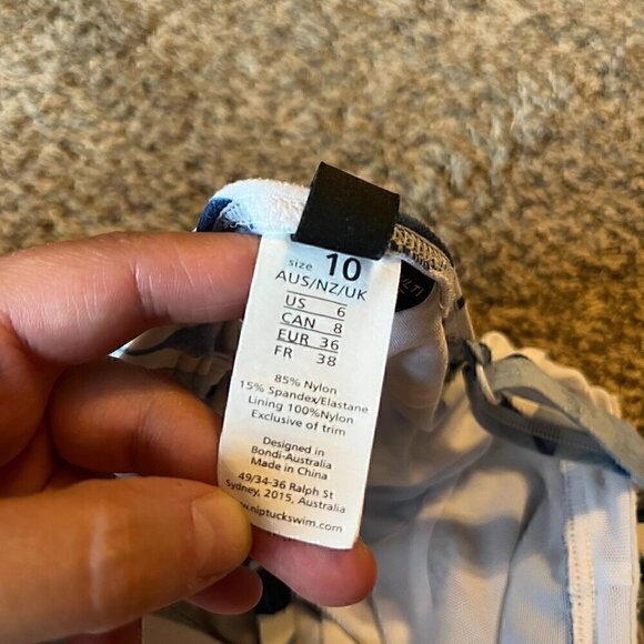 Nip Tuck Blue Oasis Louise one piece swimsuit - Picture 5 of 5